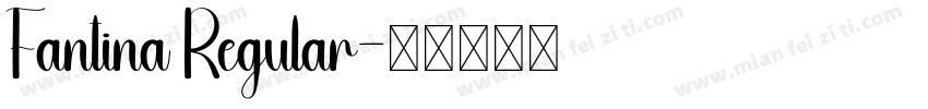 Fantina Regular字体转换